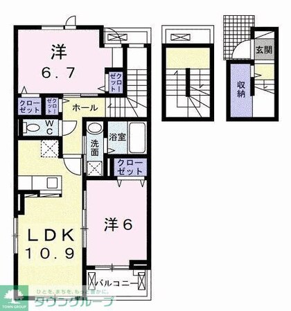 イーストフィールドIの物件間取画像